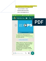 Se Brindo Mediante El Whatsapp Los Materiales de La Informacion de La Telecapacitacion Con Fecha 20 de Octubre Del 2021