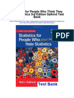 Statistics For People Who Think They Hate Statistics 3rd Edition Salkind Test Bank