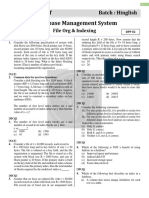 File Org & Indexing - DPP 02