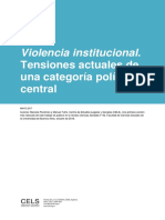 Violencia Institucional: Tensiones Actuales de Una Categoría Política Central