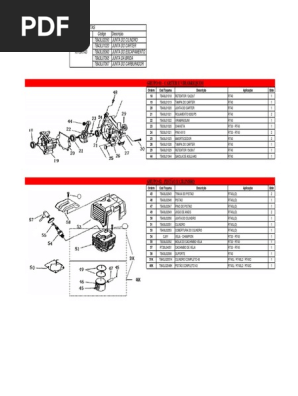 Catálogo de Peças Roçadeira Toyama | PDF | Pistão | Equipamento