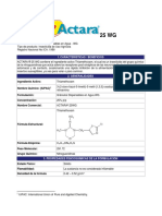 Actara 25 WG Ficha Tecnica 15 Abril 2022