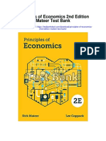 Principles of Economics 2nd Edition Mateer Test Bank