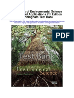 Principles of Environmental Science Inquiry and Applications 7th Edition Cunningham Test Bank