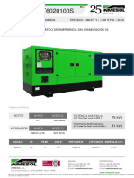 IIS0085648T6020100S: Grupo Electrógeno Automático de Emergencia Sin Conmutación V3