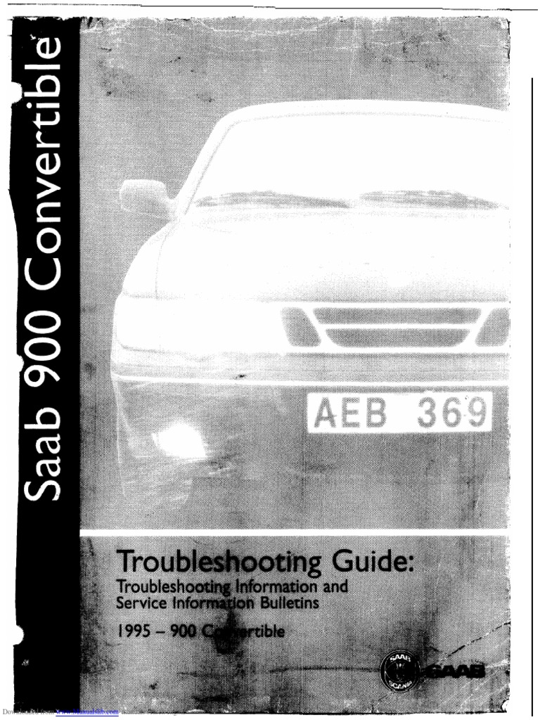 Saab 900 Convertible Owners Manual | PDF | Fuse (Electrical