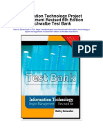 Information Technology Project Management Revised 6th Edition Schwalbe Test Bank
