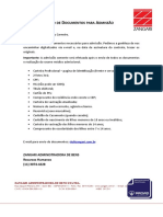 Documentos para Admissão - Roberto Luiz Carneiro