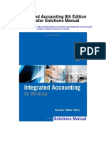 Integrated Accounting 8th Edition Klooster Solutions Manual