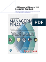 Principles of Managerial Finance 15th Edition Zutter Test Bank