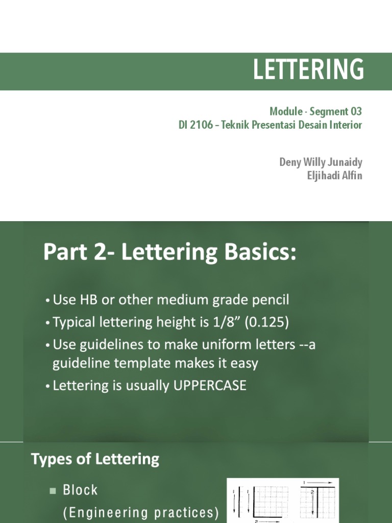 Tekpres Lettering | PDF
