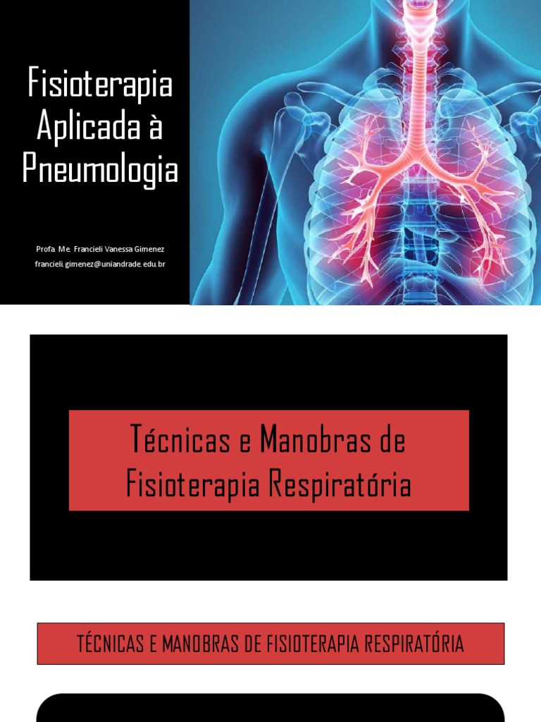 Manobras e Técnicas Respiratórias | PDF | Fisioterapia | Tosse, image size:768x1024