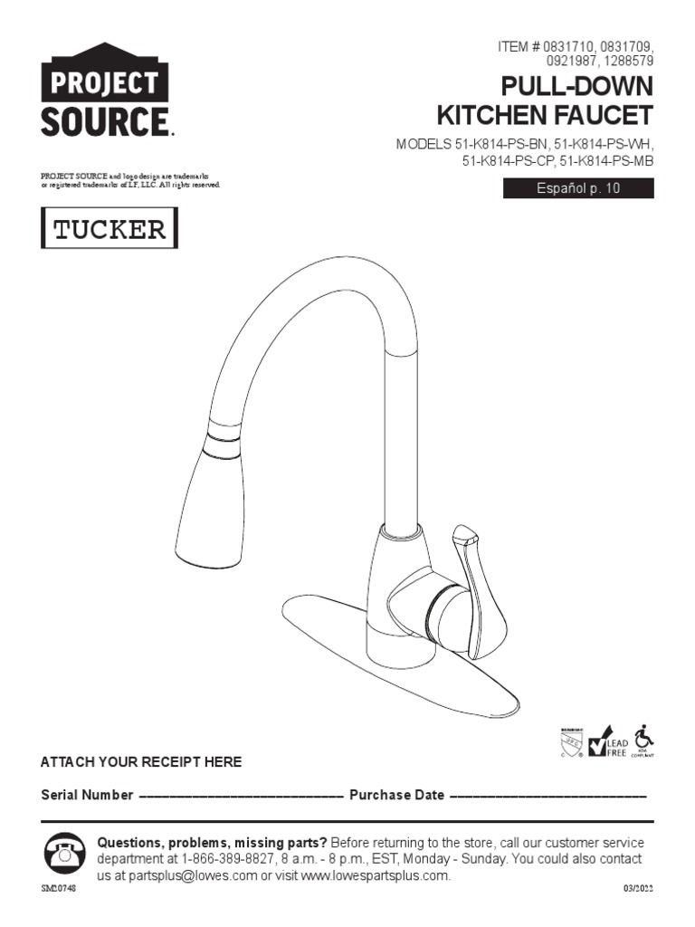 tucker-pull-down-kitchen-faucet-pdf-tap-valve-pipe-fluid