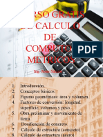 Calculo de Materiales de Construcción de Una Vivienda - Curso de Computos Metricos. 1