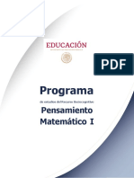 Pensamiento Matematico I - 2c