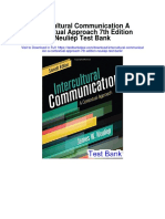 Intercultural Communication A Contextual Approach 7th Edition Neuliep Test Bank