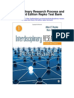 Interdisciplinary Research Process and Theory 3rd Edition Repko Test Bank