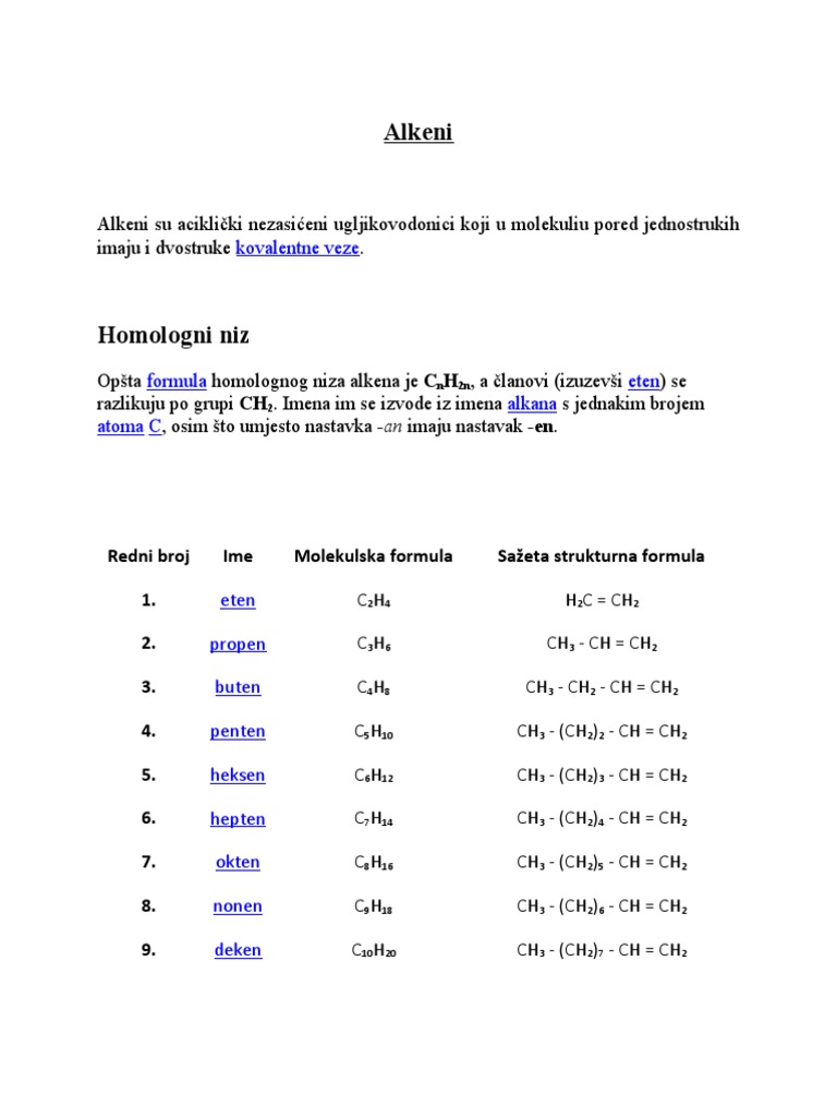 Alkeni | PDF