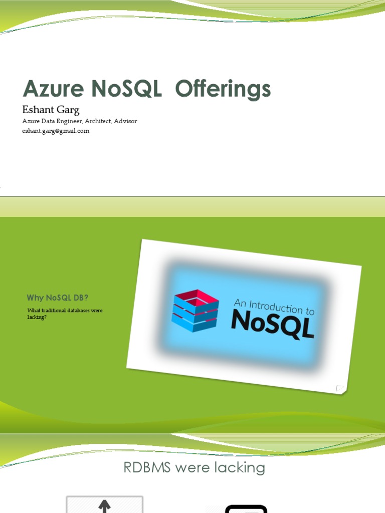 No sql pdf no sql databases