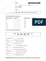 Simple Past - Irregular Verbs