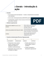 Conceitos Gerais - Introdução À Administração