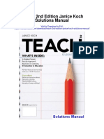 Teach 2nd Edition Janice Koch Solutions Manual