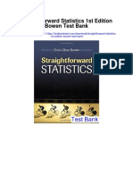 Straightforward Statistics 1st Edition Bowen Test Bank