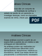 Analises Clinicas Introducao Aula 1