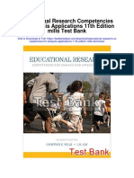 Educational Research Competencies For Analysis Applications 11th Edition Mills Test Bank