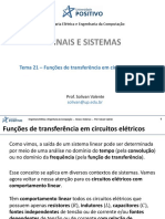 Aula SS - Tema 21 - Funções de Transferência em Circuitos Elétricos