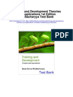 Training and Development Theories and Applications 1st Edition Bhattacharyya Test Bank