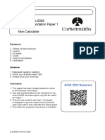 2022 Edexcel Foundation Paper 1 Set A 1