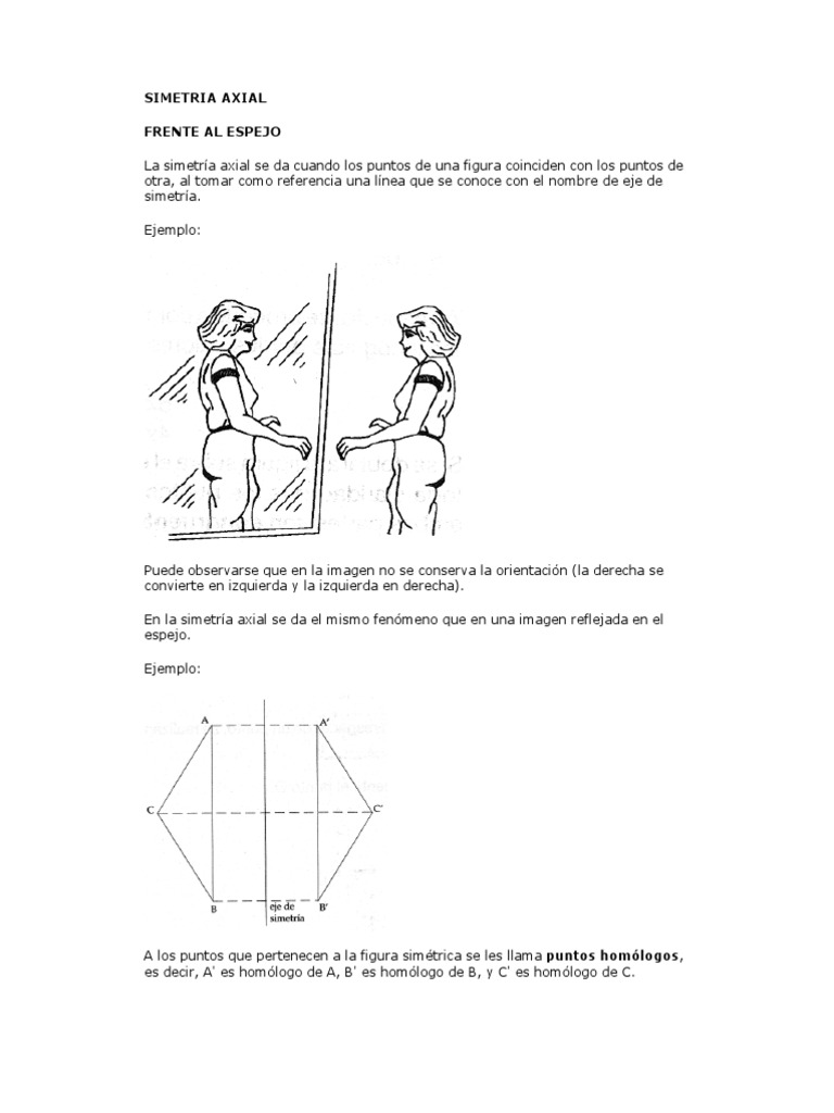 Ejemplos de Simetría Axial | PDF | Simetría | Geometría