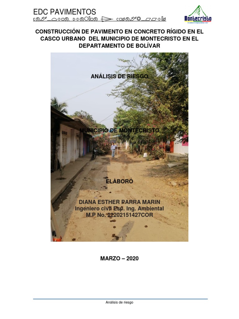 Análisis De Riesgos Pdf Riesgo Temblores