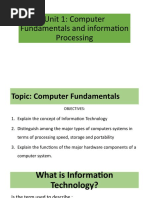 Unit 1 Computer Fundamentals