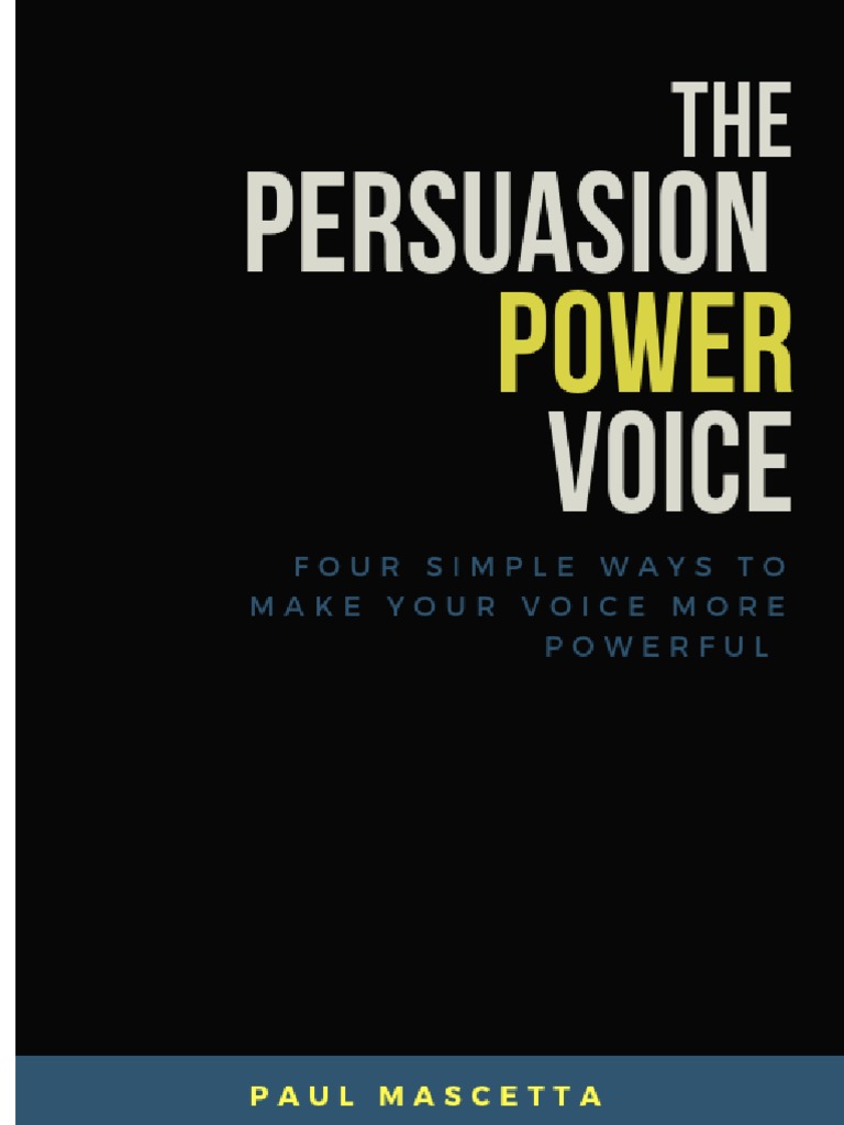 The Persuasion Power Voice PDF Breathing Speech