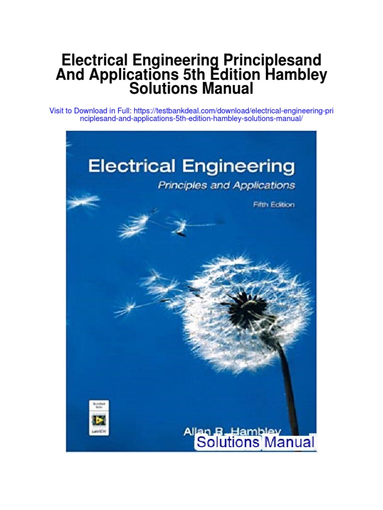 Electrical Engineering Principlesand and Applications 5th Edition