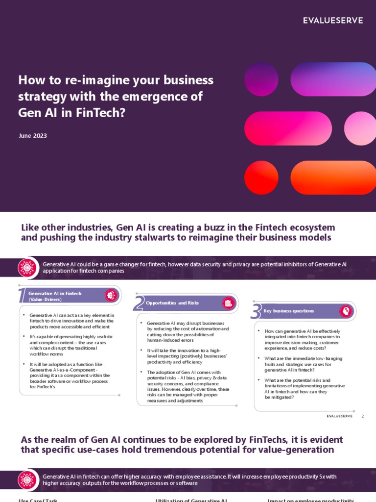 Impact of Generative AI in The FinTech Ecosystem | PDF | Cryptocurrency ...