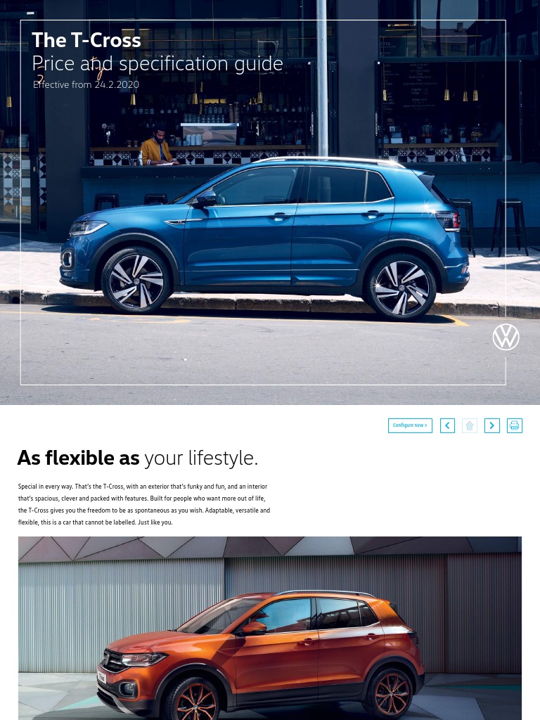 T Cross Brochure | PDF | Brake | Airbag