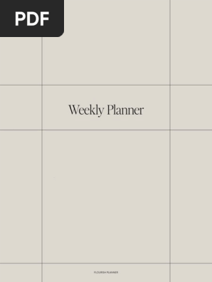 Free Weekly Planner