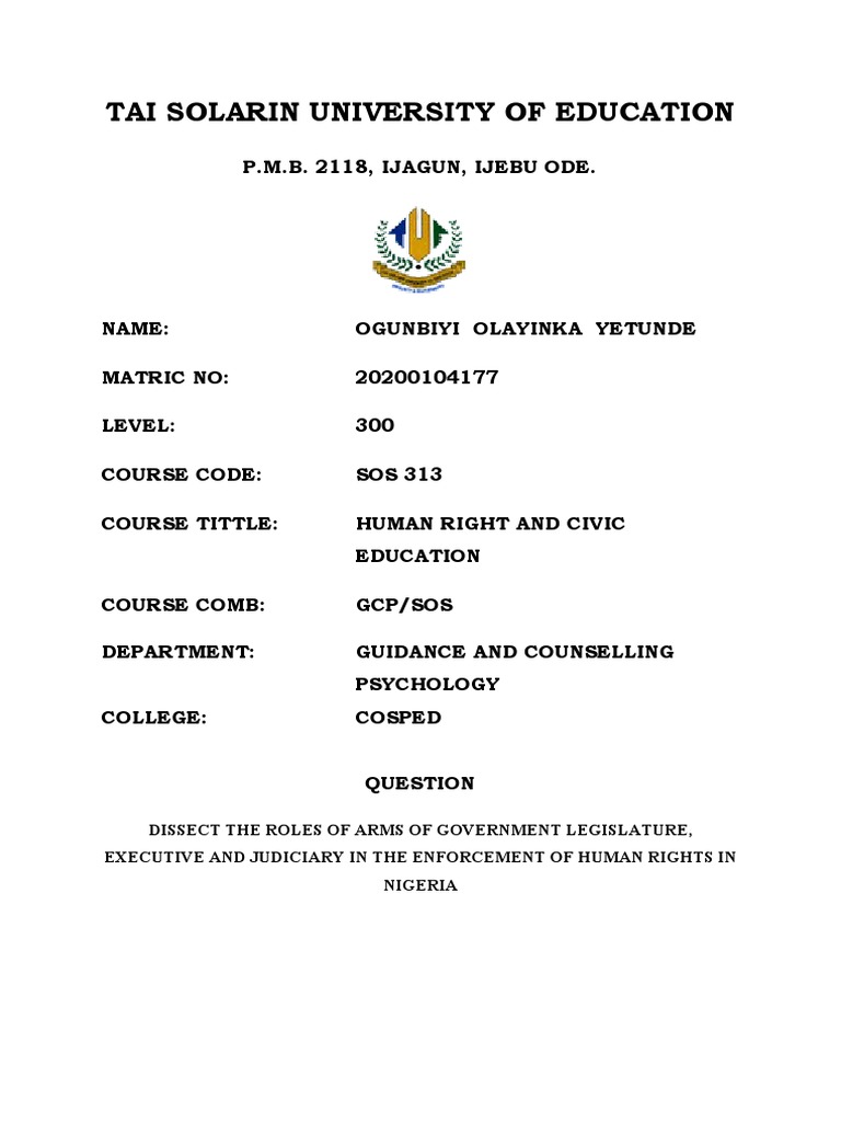 Dissect the Roles of Arms of Government Legislature PDF Legislature