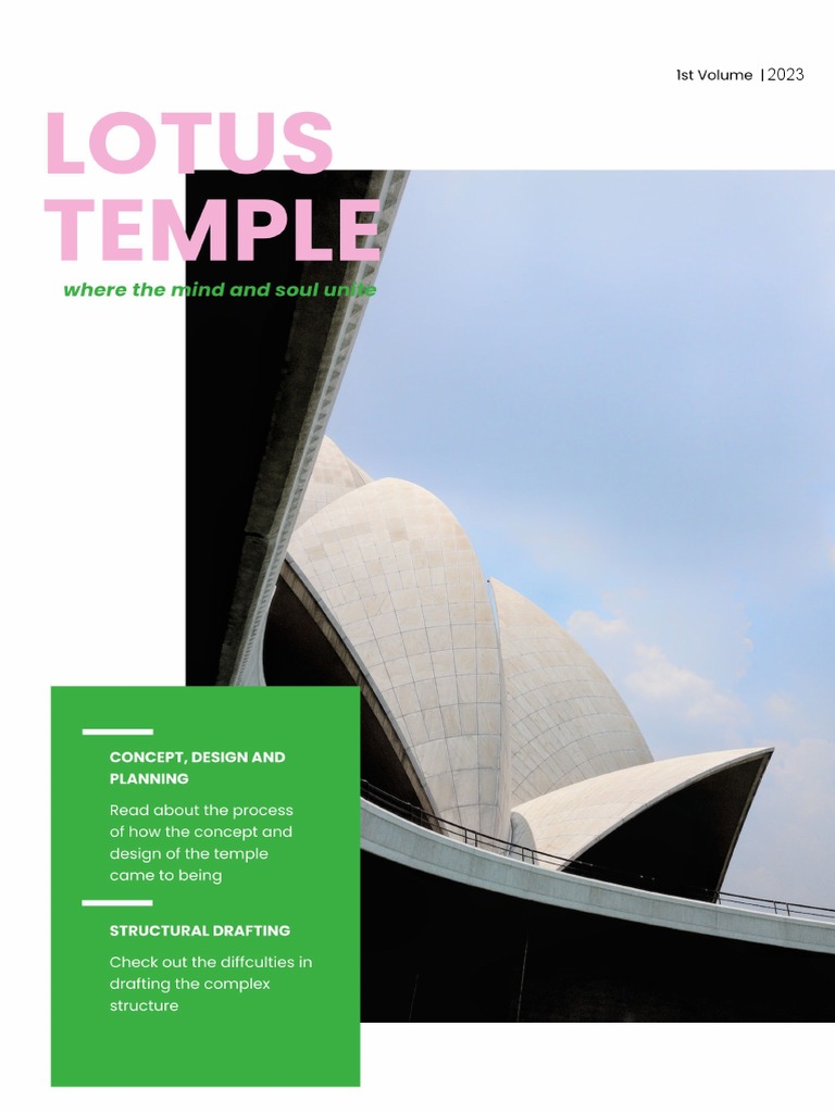 Lotus Temple Magazine | Download Free PDF | Concrete