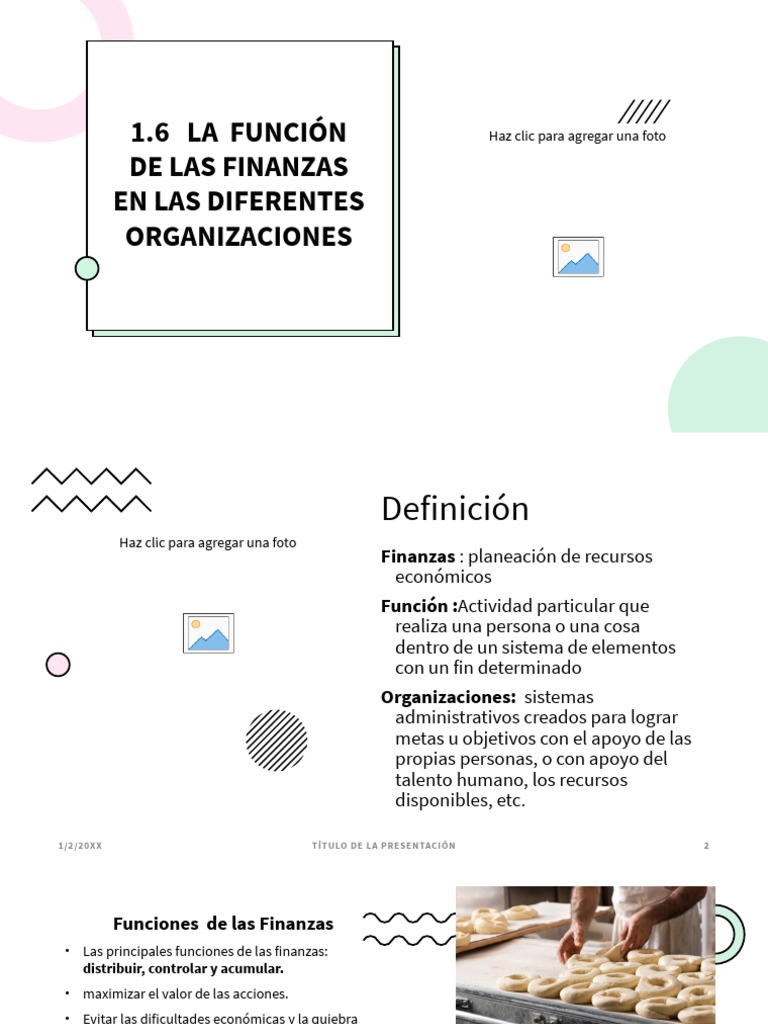 Función de las Finanzas en Organizaciones | PDF | Compartir (Finanzas ...