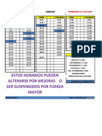 Horarios Lunes A Domingos