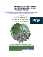 Intermediate Microeconomics and Its Application 12th Edition Nicholson Solutions Manual