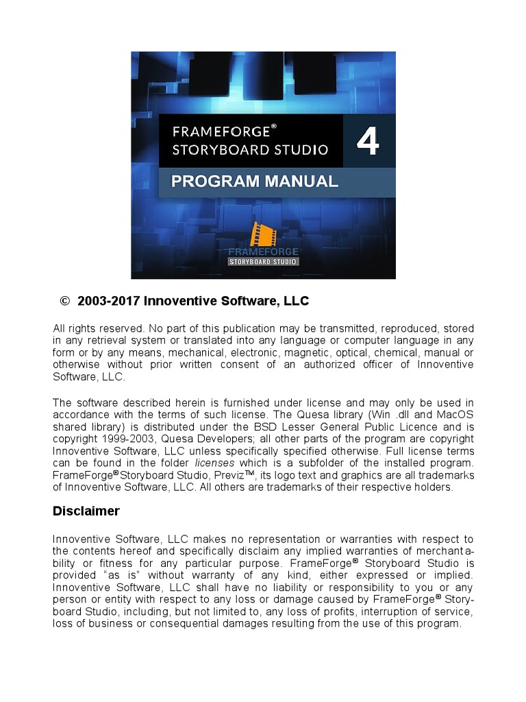 FrameForge Storyboard Studio Full Manual | PDF | Computer File | Computing