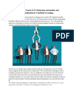 The Human Touch of AI - Balancing Automation and Personalization in Candidate Screening - Swaraj Swain - IKGPTU