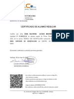 Certificado de Alumno Regular