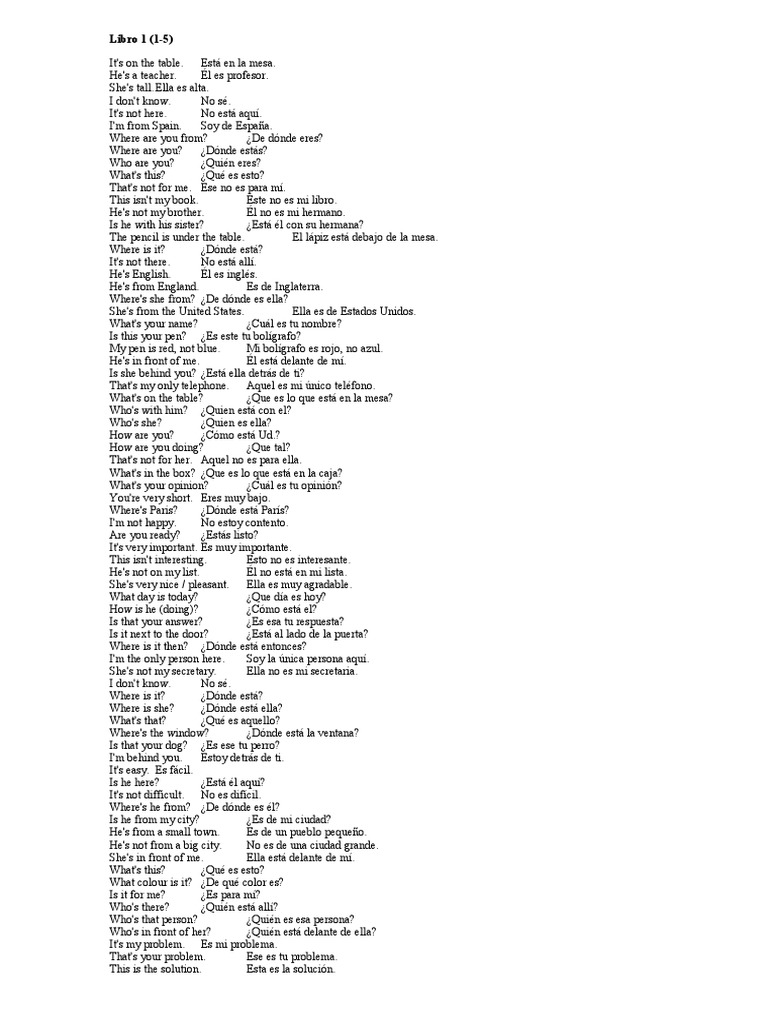 Vaughan System Translation Booklet 1 | PDF