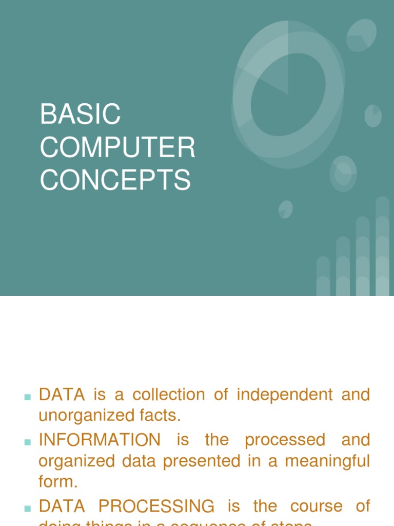 Basic concept of a computer pdf computer data storage compact disc